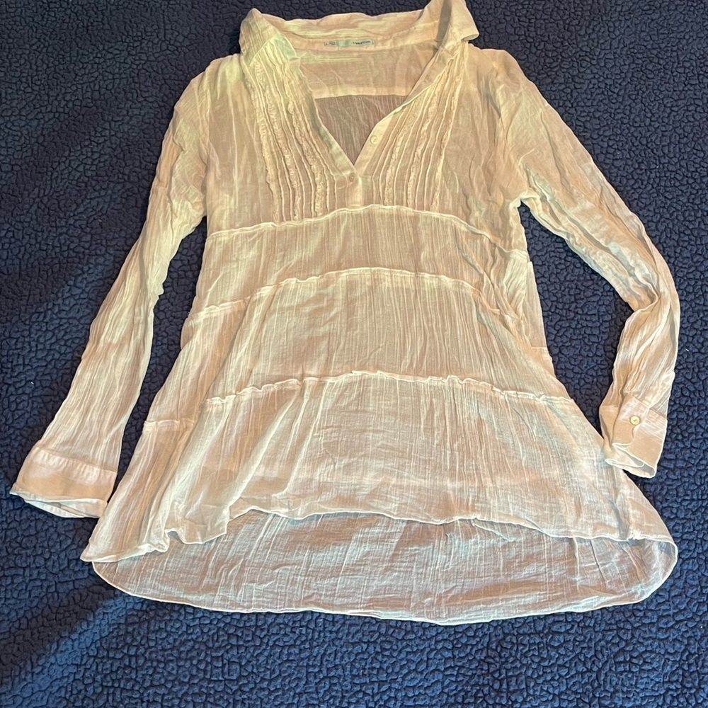 White Women's Tunic Top